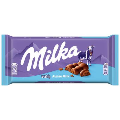Milka Milk Chocolate Bubbly 90 G