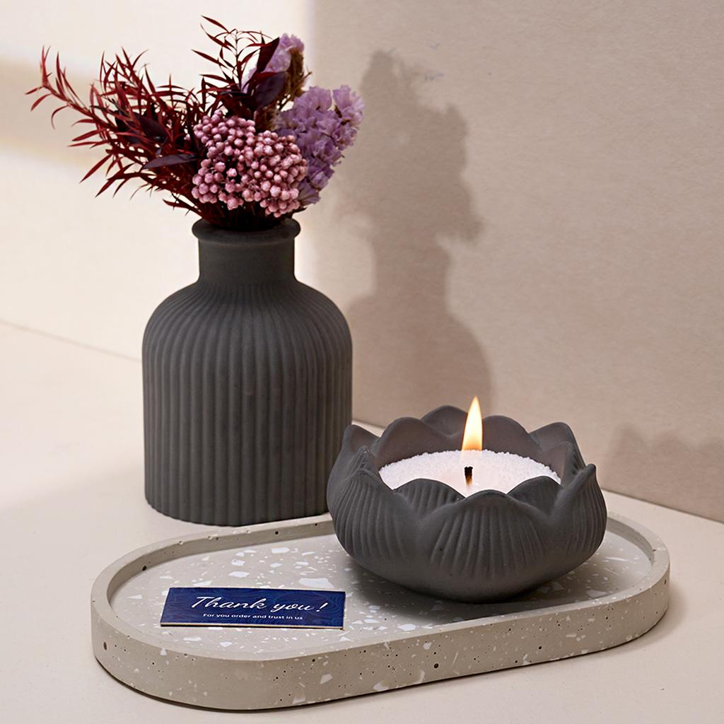 DIY Concrete Craft Silicone Mold Set Vase Candlestick Tray Storage Box Plaster Resin Mold Home Decor Supplies Table Ornaments