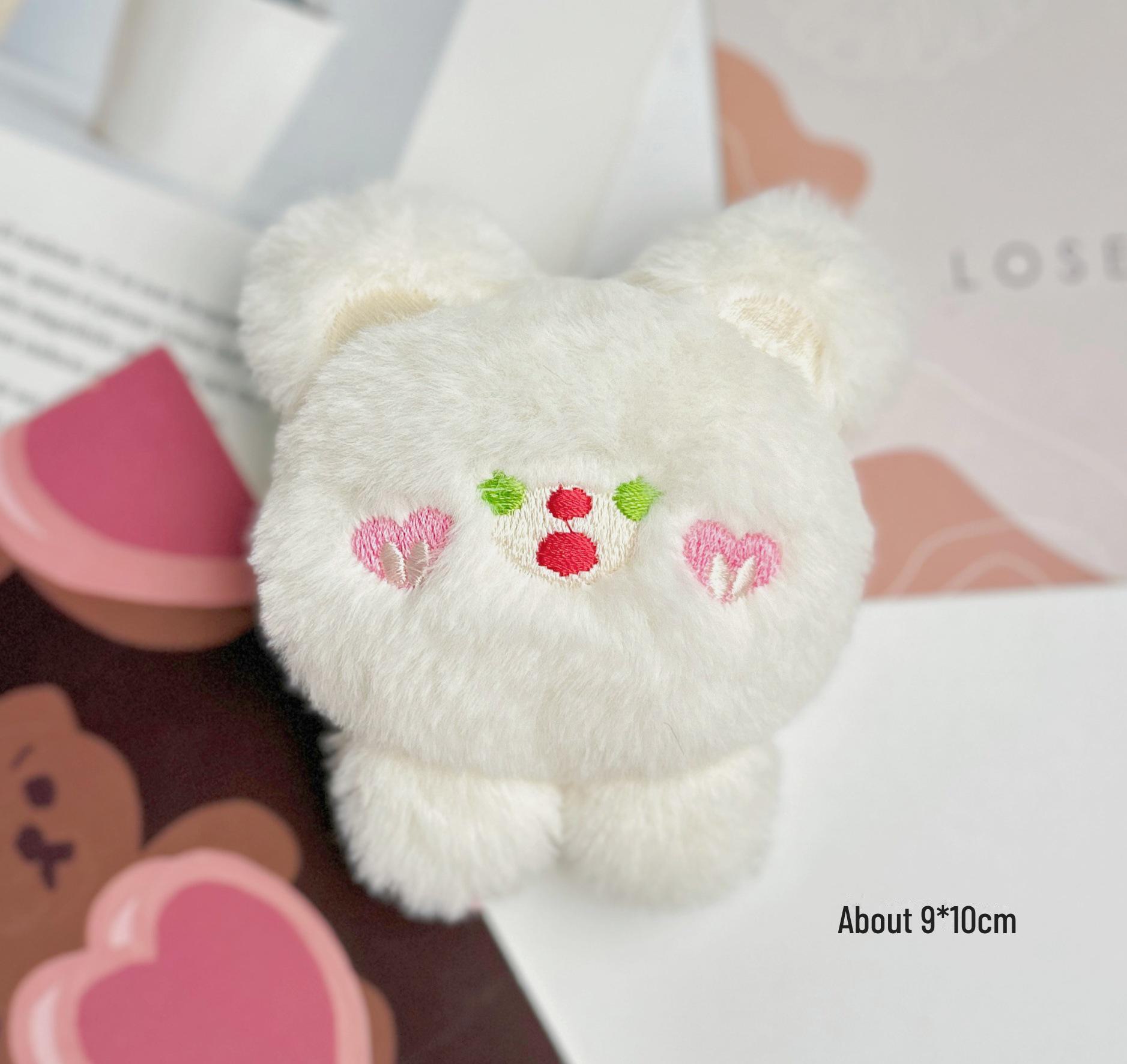 

Мультяшная милая плюшевая брошь в виде медведя: 3D-подвеска в виде медведя для сумок, одежды, обуви и шляп White Bear