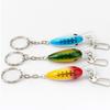 3Pcs 13CM/9G Fishing Lure Keychain Portable Long Tongue Artificial Minnow Bionic Bait Key Ring Fishing Enthusiasts Gift