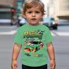 Summer Round Neck Vehicle Themed 3D Printed Top Fashionable Casual Short Sleeved Children's Boy T-shirts