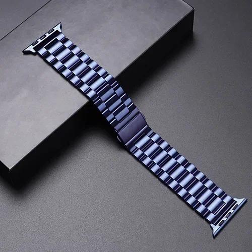 Stainless Steel Strap For Apple Watch Ultra 2 49mm 45mm 41mm 40mm 44mm 46mm Watch Strap Metal Bracelet For iWatch 10 9 8 7 6 5 4