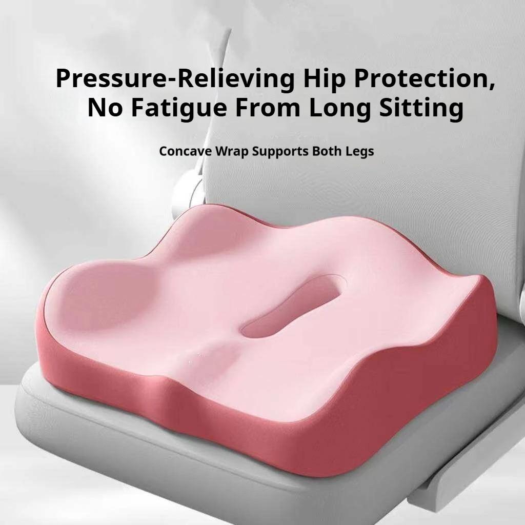 Ergonomic Memory Foam Seat Cushion Orthopedic Coccyx Tailbone Support Pillow Office Chair Driving Sciatica Back Pain Relief Pad