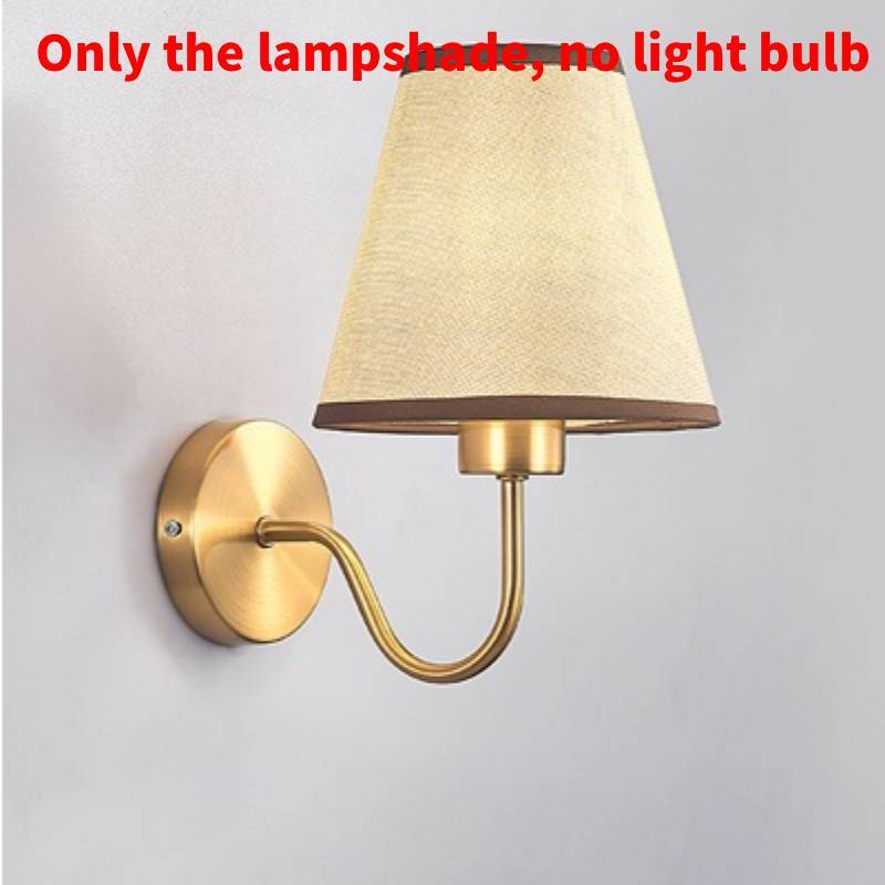 

Креативний настінний світильник із заліза та тканинного абажура для дому, вітальні та закладів гостинності Лляний