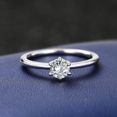5/6.5MM Zirkonia Ringe Schlichte und Elegante Damenaccessoires für Verlobung Hochzeit Heißer Verkauf Statement Schmuck