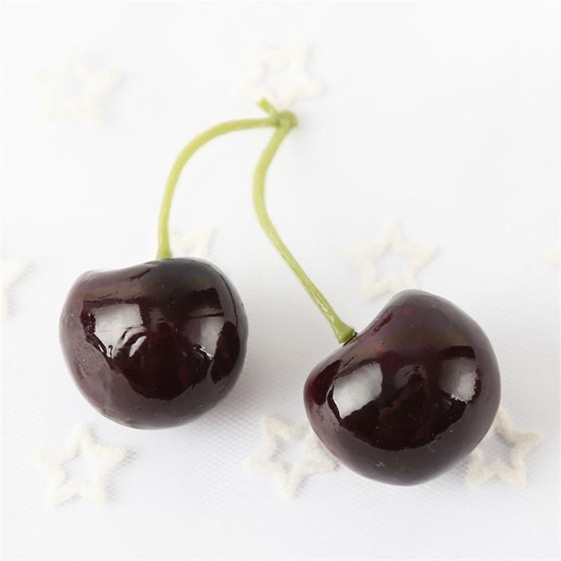 10 Pair Simulations Cherries Artificial Cherry Decorations False Cherries Props