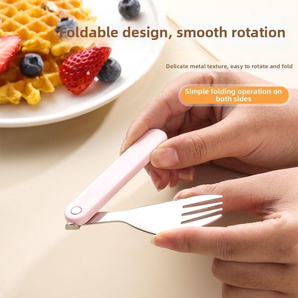 304 Stainless Steel Stainless Steel Cutlery Set Portable Utensils Set Baby Feeding