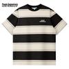 Mark Fairwhale Men's Striped Loose-Fit Round Neck T-Shirt
