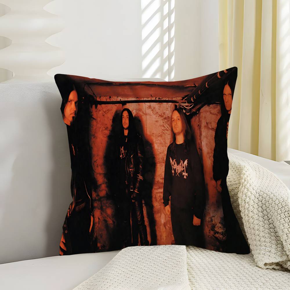 Band M-Mayhem Pillow Anime Pillow Sofa Bed Head Pillow Cover Cushion Cover 45X45 Cm Fashion