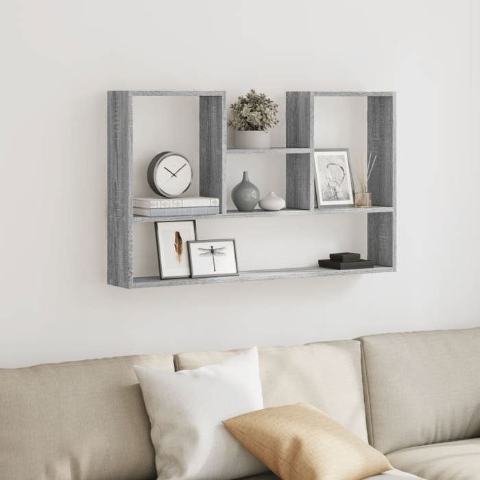 VidaXL Étagère murale sonoma gris 99x15x60 cm bois ingénierie 853241