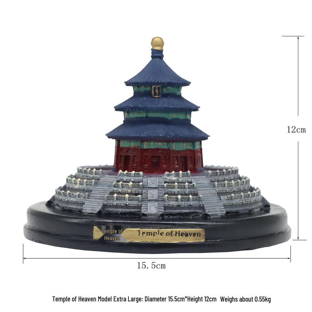 Beijing Souvenir Crystal Ball: Forbidden City, Temple of Heaven, Great Wall