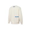 Puma Roaringwild X Crew Neck Pocket Sweatshirt With Color-Blocked Zipper Men Sweatshirt Ivory-White 532596-73