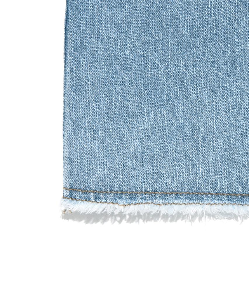 Lee Denim Damaged Mini Skirt Indigo Light