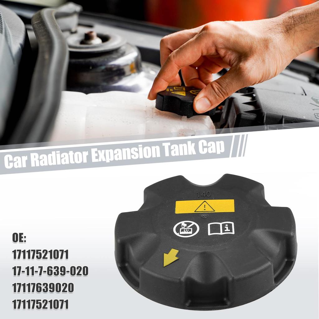 ACROPIX Car Radiator Reservoir Extension Tank Cap for BM W Compatible with 320i 328i 330i F30 Black 1pcs