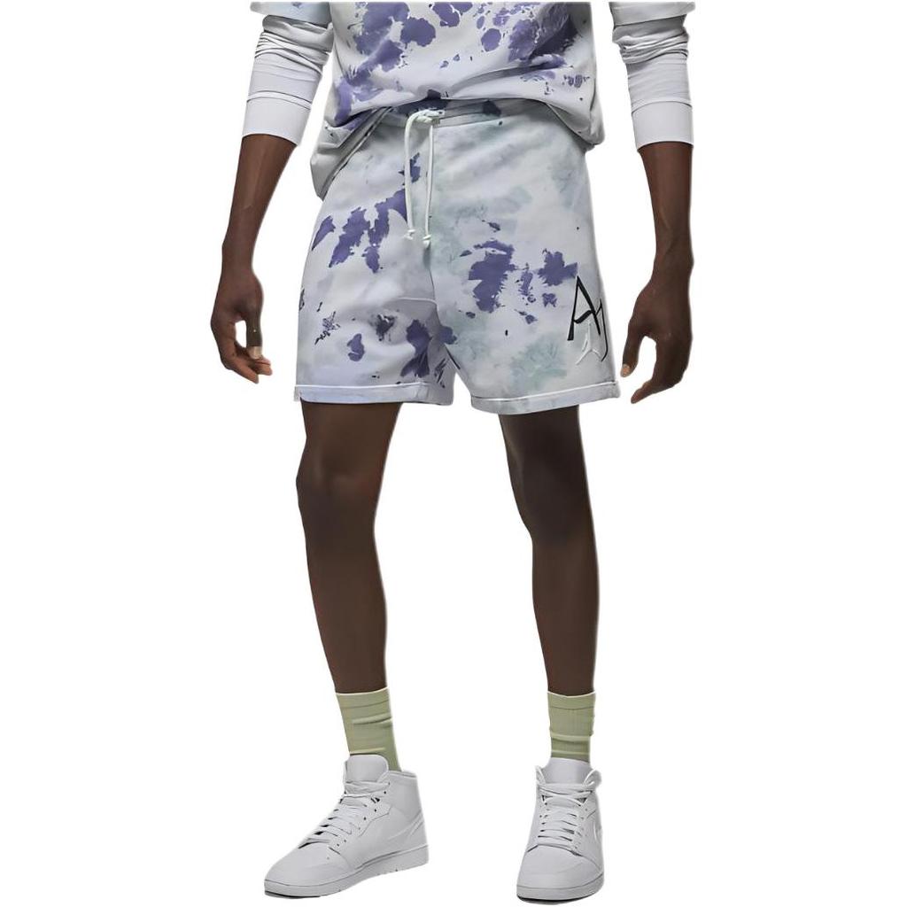 Jordan Tie-Dye Logo Knit Shorts Men Bottoms Green Purple DM1871-366