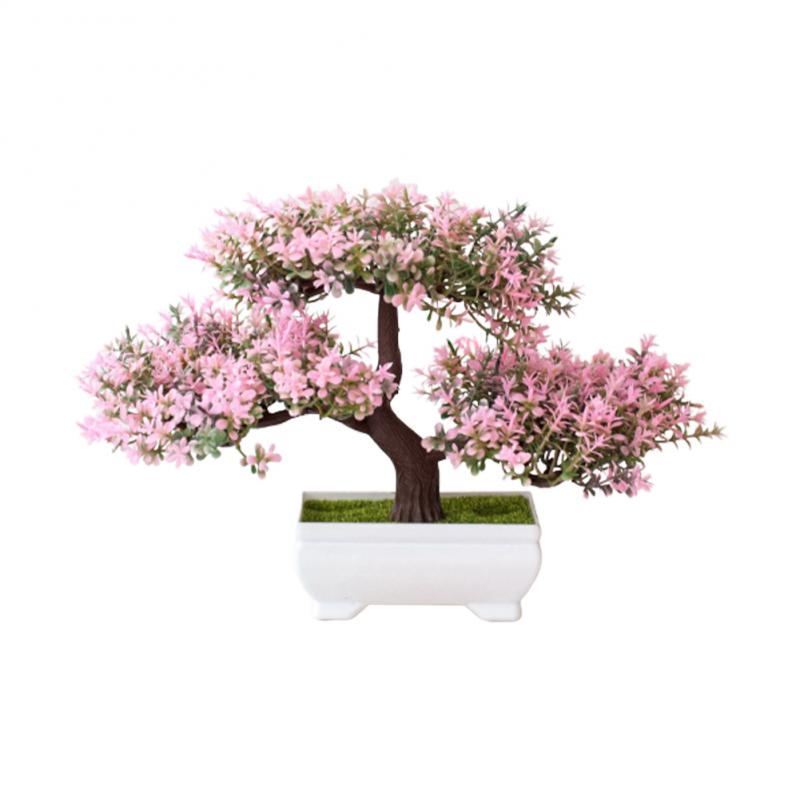 Artificial Color Plant Bonsai Small Trees Fake Plants Flowers Home Potted Plants Dining Tables Christmas Home Decoration Plants