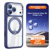 Magnetic Case for iPhone 17 16 15 14 Pro Max for MagSafe 360 Rotating Ring Stand Removable Lens Protector Transparent Cover