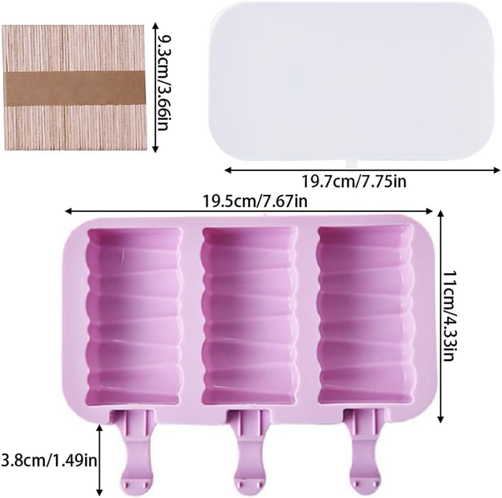 Cat Palm Mold Creative Cartoon Ice Cream Silicone Ice Cream Mold Cute Homemade Food Grade DIY Baking with Lid Easy Release Tray