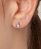 Loveenb [14K Gold] Detail Lab Diamond Earrings