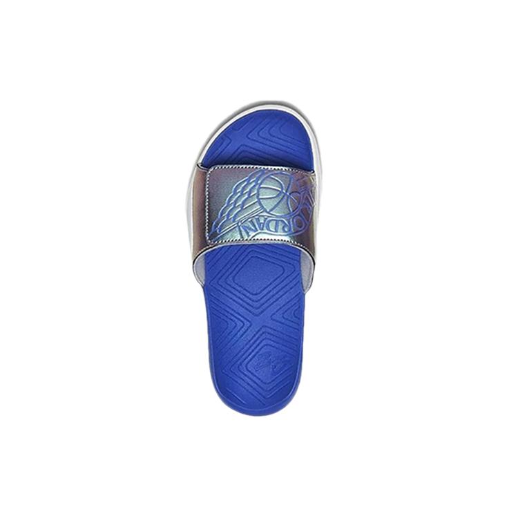 Air Jordan Hydro 7 Slides 'Wings Grey Royal' Gs AA2516-007