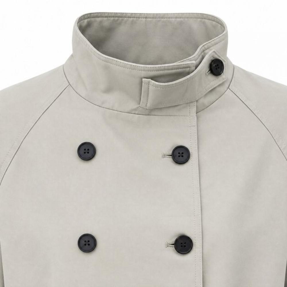 Ggpx New York Check Contrast Sleeve Trench Long Coat Gq8ct002f