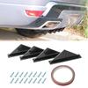4 pièces Lèvre Diffuseur Aileron Splitter Spoiler Ailerons de Requin Universels pour Pare-chocs Arrière de Voiture pour VW GOLF MK5 MK6 MK7 MK7.5 MK8