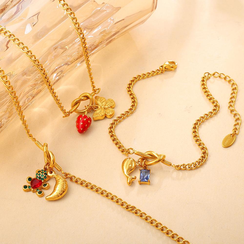Niche daily versatile adjustable bracelet multi-style cute dolphin pendant jewelry