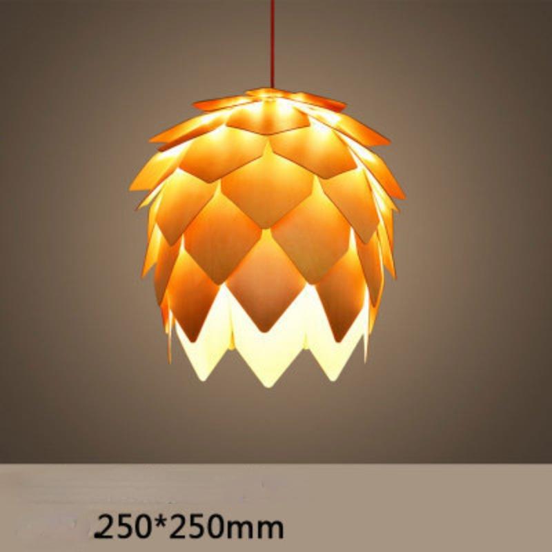Kreativní borová umělecká lampa Ložnice Studovna Jídelna Hotelový dřevěný lustr Ambiance