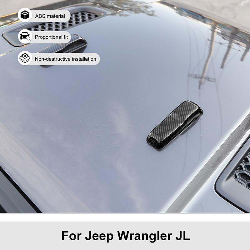  ABS Engine Hood Decoration Cover Sticker Fit For Jeep Wrangler JL For JT Gladiator 2018 Up  Car Exterior Accessories