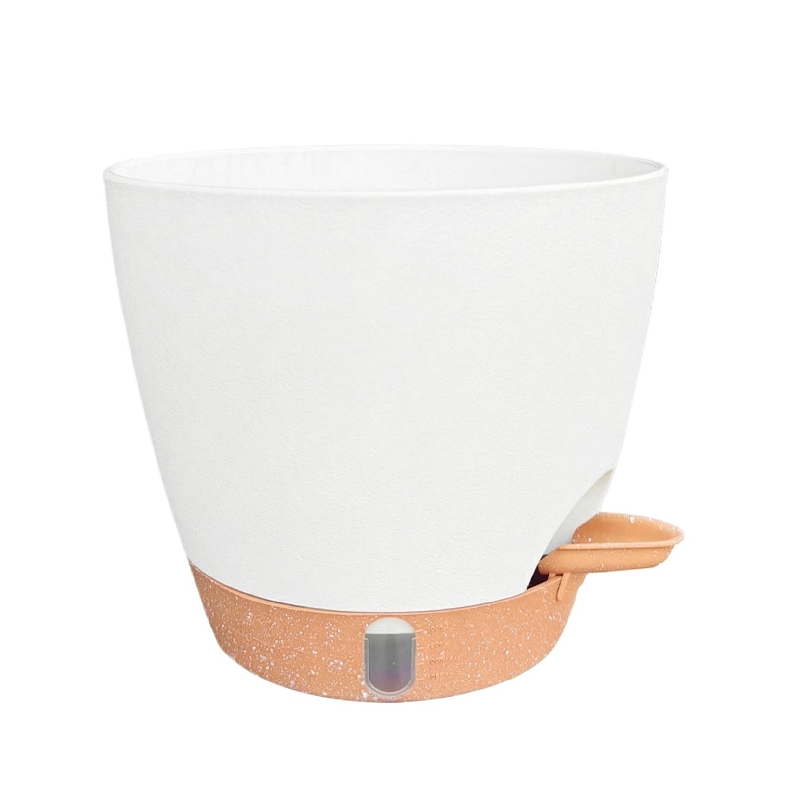 Self-watering Plastic Flower Pot For Hydroponic Plants, Succulents, Potted Plants, Gardening, And Green Plant Cultivation A белый
