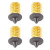 4 STÜCK 3D-Drucker Düsenset PTFE-beschichtet High Flow Hochgeschwindigkeitsdruck Extruder Messingdüse für