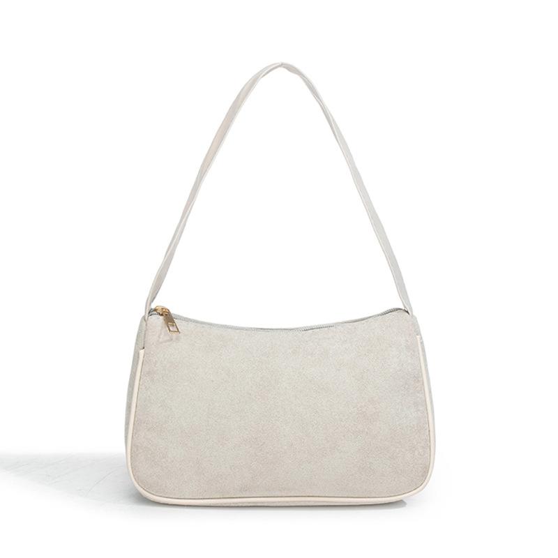 

Ladies bag summer new fashion solid color small square bag casual shoulder armpit bag one piece белый