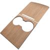Leeogench Real Wood Open-Pore Wood Center Console Cover Wrap Kit for Tesla Model 3/Model Y (2021-2024)