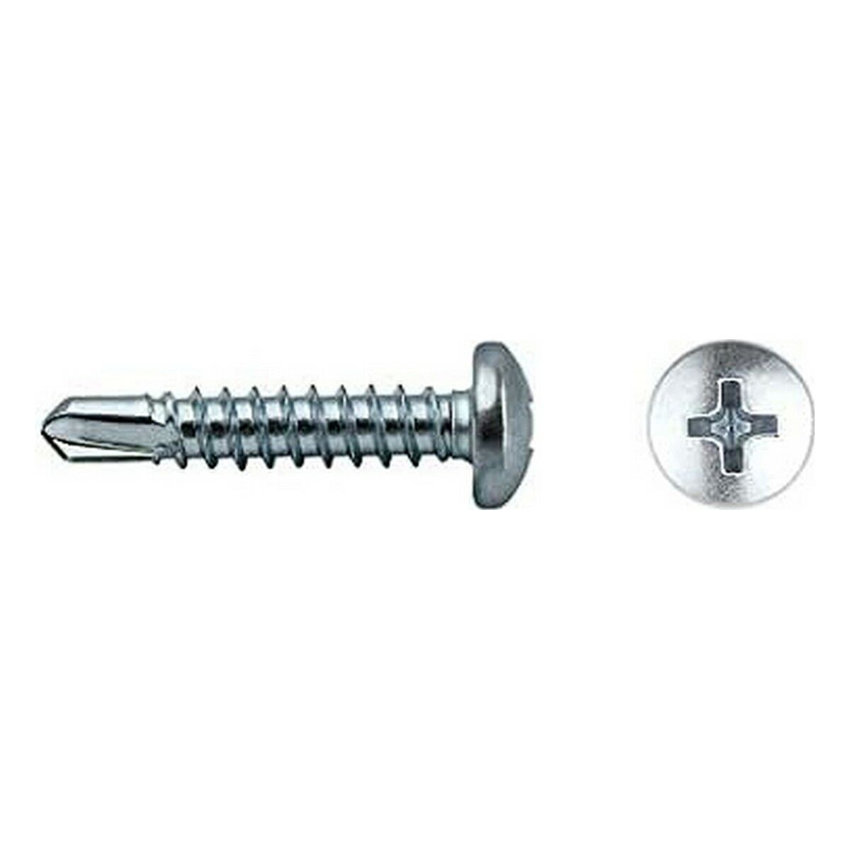 

CELO self-tapping screw 3.9 x 16 mm Sheet metal screw 500 Units zinc plating TU прозрачный