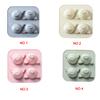 Kakiyi 4 Hole Cartoon Pig Animal Cake Mold Silica Gel Mould Bakeware Baking DIY Tools Accessories Fondant