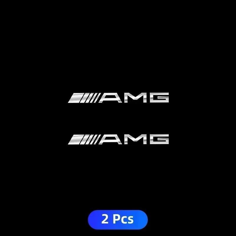 2/5/10pcs Car Logo 3D Metal Stickers Decorative Accessories For Mercedes Benz A B C S Class AMG GLA CLA GLC W176 W221 W204 W205