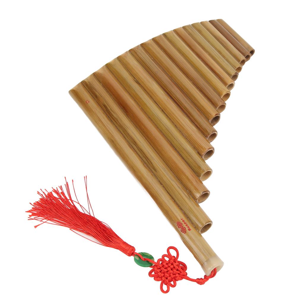 Pan Flute 15 Pipes G Key Chinese Traditional Musical Instrument Panpipes Woodwind InstrumentRight