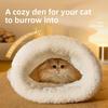 Winter Cat Bed - Closed-style Imitation Down Pocket Cat Bed - Fall and Winter Model - Cat Sleeping Bag - Nest - Warm Dog House - Pet Accessory