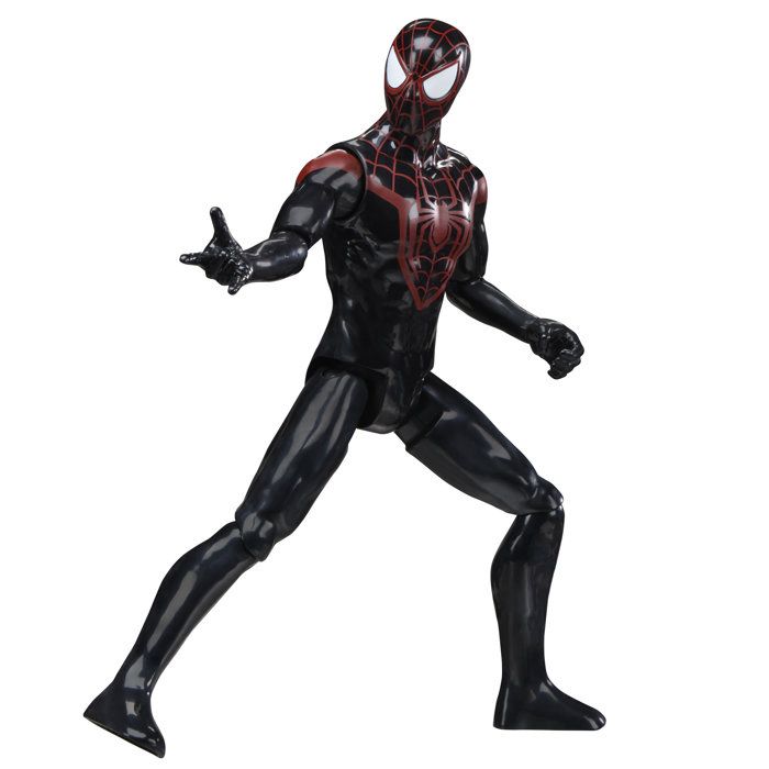 Figurine Miles Morales 30 cm, Titan Series, jouets de super-héros pour enfants, Marvel Spider-Man, dès 4 ans