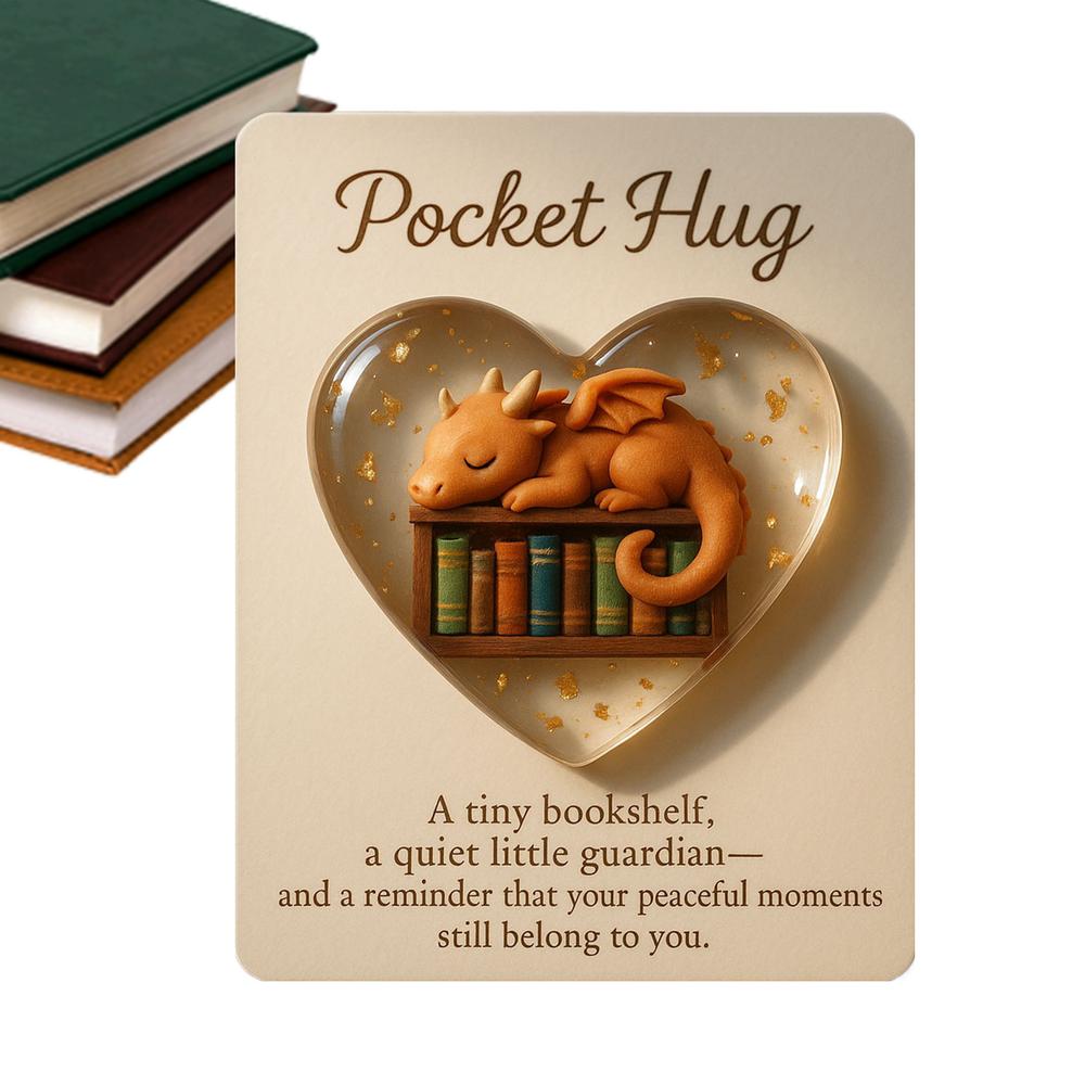 Emotional Hug Card Inspirational Heartwarming Pocket 3D Heart Hug With Card For Teens Boys Girls Students Adults Friends Him Her