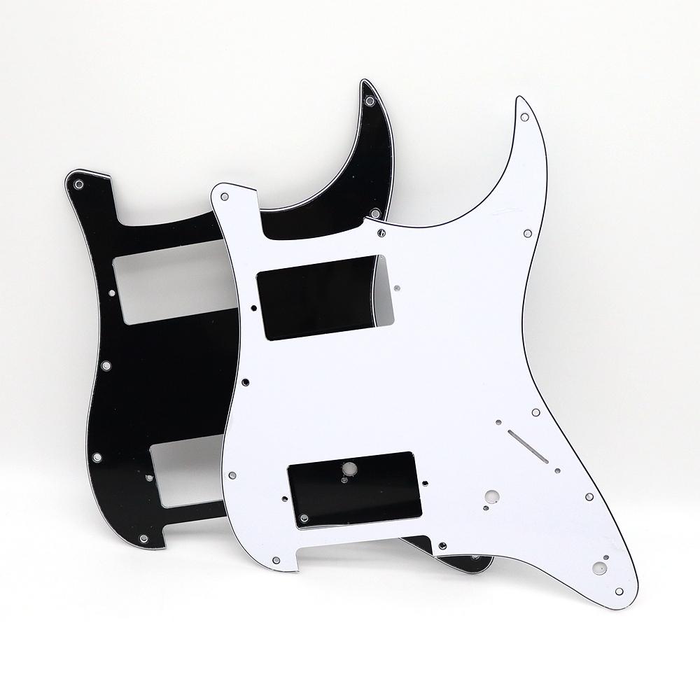 1ks Kytarový pickguard 2 otvory pro potenciometry Hliníkový 11 otvorů HH Pickguard Kryt proti poškrábání Kompatibilní pro kytarové díly stylu ST SQ