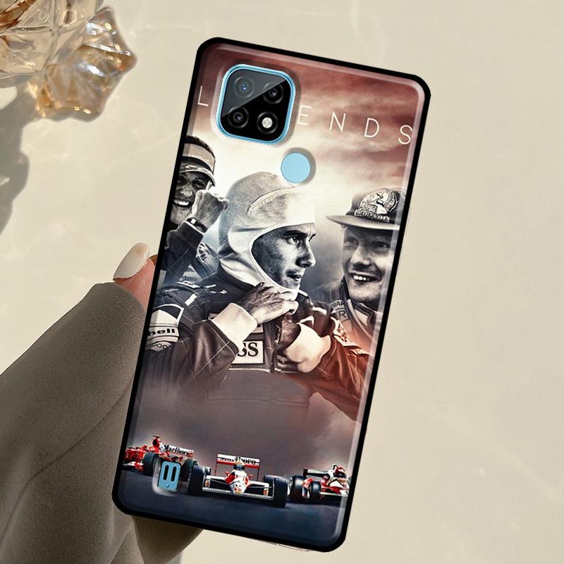Ayrton Senna F1 For Realme C55 C51 C21Y C25S C75 C67 C61 C53 13 12 10 11 14 Pro Plus GT 6T 6 5 GT7 Pro Case