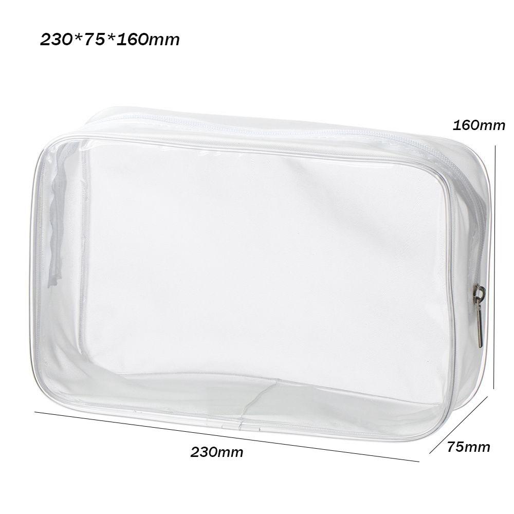 Transparent Printing Travel Organizer Multifunctional Clear Makeup Pouch Portable PVC Wash Bags