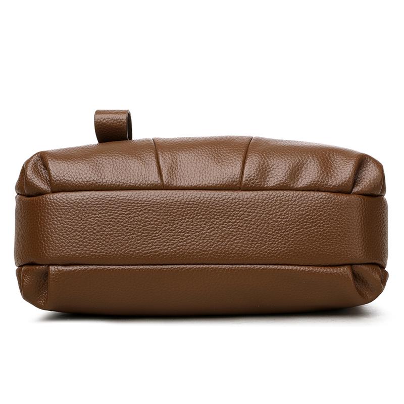 Damen Weiche Ledertasche Pendler Mehrschichtig Großes Fassungsvermögen Schulter Umhängetasche Mittelalterliche Muttertasche