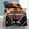 Harley-davidson Motorcycles Customize Text Blanket Gift Personalized Blanket Durable Comfort Suitable for Picnics Home Decor Couch Office Chair