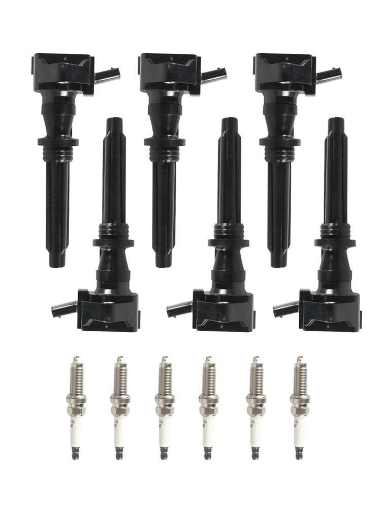6 Ignition Coils Spark Plugs UF730 For Land Rover Discovery 2017-2020