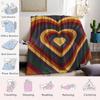 Heart Layer Hues Flannel Blanket Warm Soft Halloween Christmas Couch Warm Cozy Decorative Decor Gift for All Season