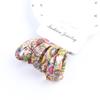 6Pcs/Set High Elasticity Printed Scrunchie Women Girls Children Elastic Hair Rubber Bands Accessories Tie Hair Rope Ring Holder