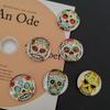 6pcs Personalized and Fun Skull Refrigerator Magnets Cute Creative Fridge Po Message Magnet Decorative