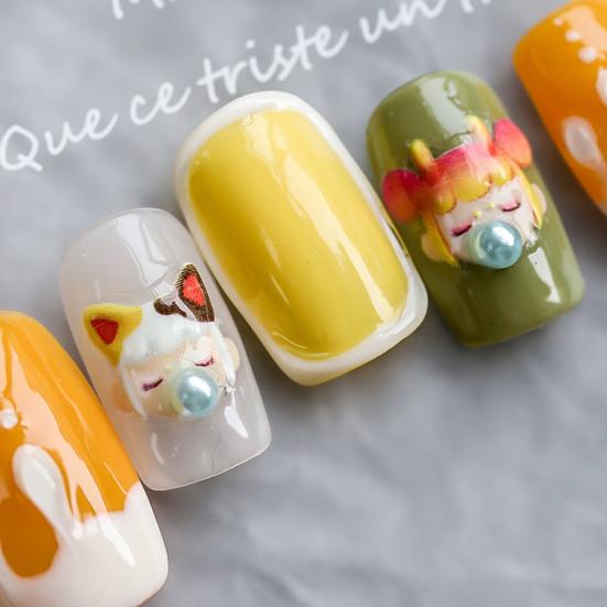 3D Effect Back Glue Nail Pearl Sticker Mini Beauty DIY Nail Art Decoration Manicure Accessory for Makeup